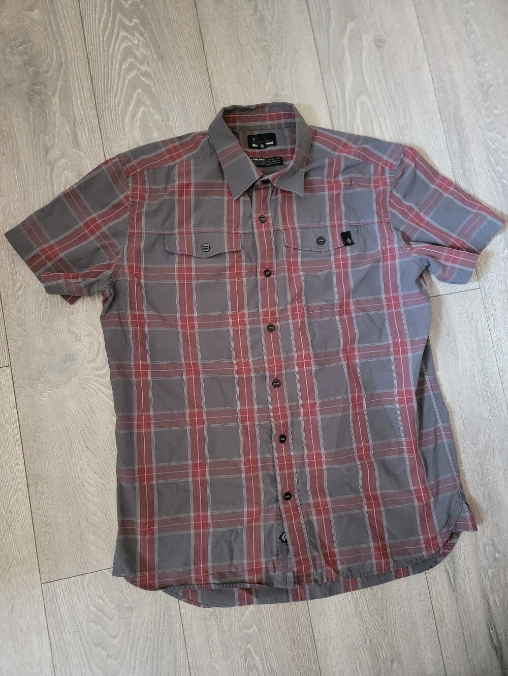 Black Diamond Button Up T-Shirt